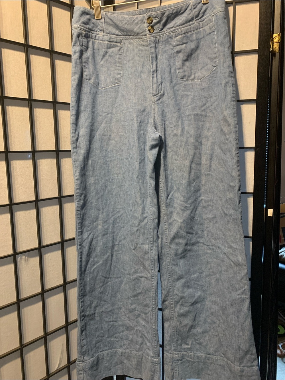 Pilcro Light Blue Wide-Leg Jeans Size 29
